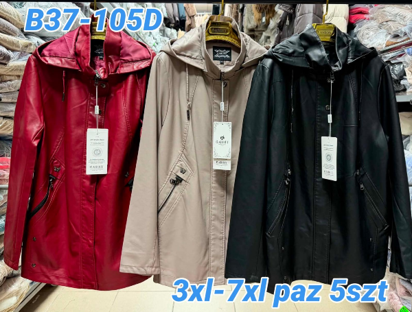 Kurtki damskie skórzana Roz 3XL-7XL, 1 Kolor Paczka 5 szt
